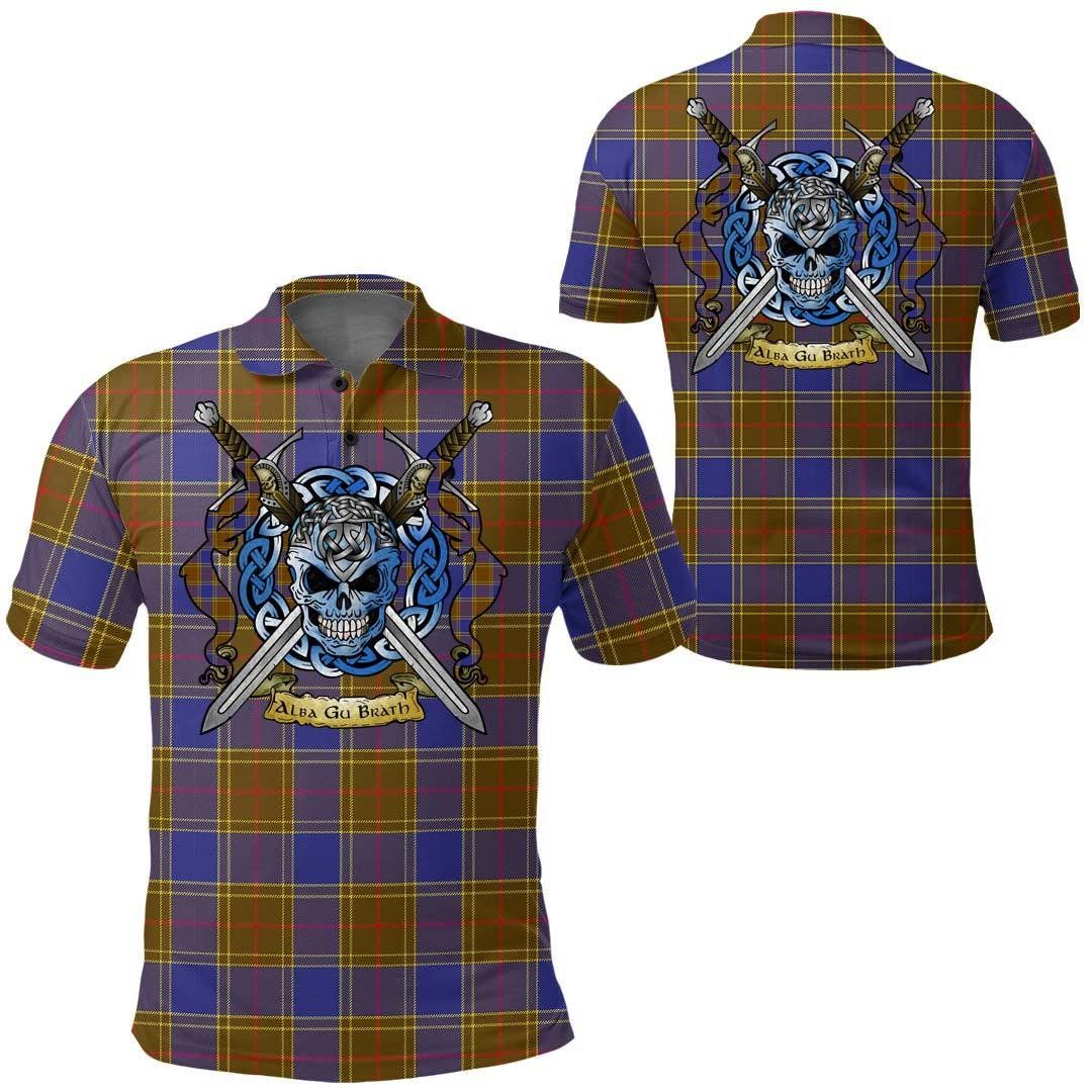 Clothing - Balfour Modern Tartan Polo Shirt Celtic Scottish Warrior - Golf Shirt A7 Clothing - Balfour Modern Tartan Polo Shirt Celtic Scottish Warrior - Golf Shirt A7