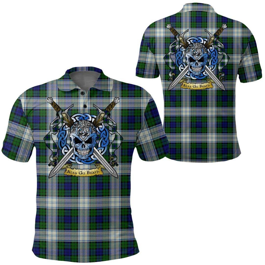 Clothing - Blackwatch Dress Modern Tartan Polo Shirt Celtic Scottish Warrior - Golf Shirt A7 Clothing - Blackwatch Dress Modern Tartan Polo Shirt Celtic Scottish Warrior - Golf Shirt A7
