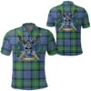 Clothing - Bowie Ancient Tartan Polo Shirt Celtic Scottish Warrior - Golf Shirt A7