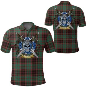 Clothing - Buchan Ancient Tartan Polo Shirt Celtic Scottish Warrior - Golf Shirt A7
