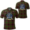 Clothing - Buchan Modern Tartan Polo Shirt Celtic Scottish Warrior - Golf Shirt A7