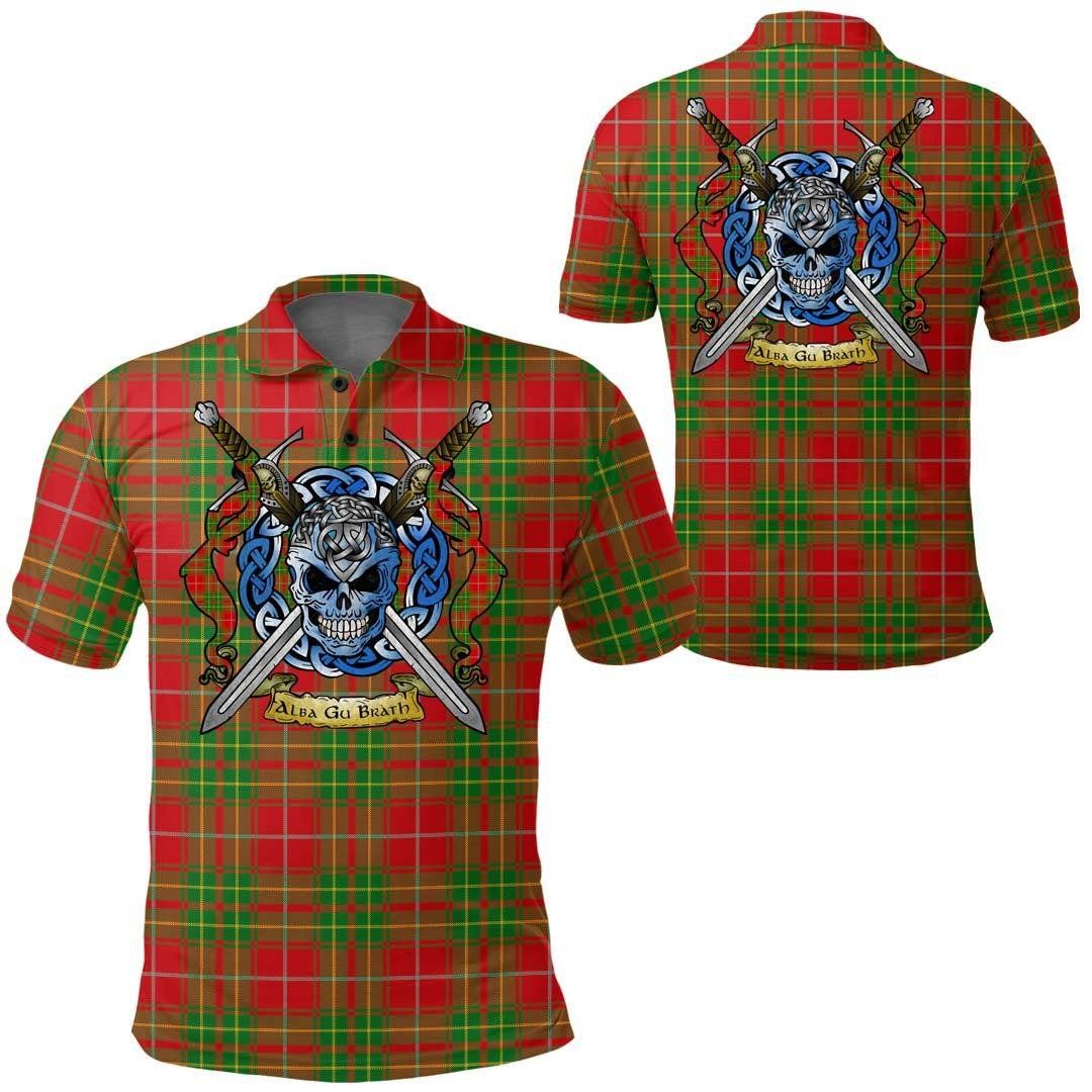 Clothing - Burnett Ancient Tartan Polo Shirt Celtic Scottish Warrior - Golf Shirt A7 Clothing - Burnett Ancient Tartan Polo Shirt Celtic Scottish Warrior - Golf Shirt A7