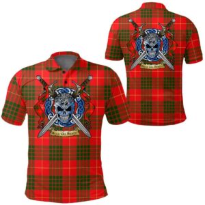 Clothing - Cameron Modern Tartan Polo Shirt Celtic Scottish Warrior - Golf Shirt A7