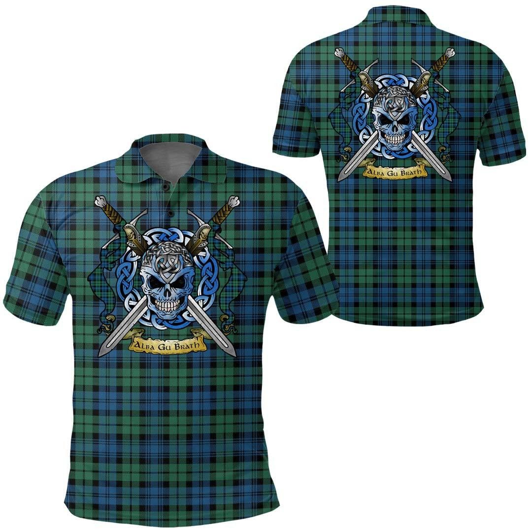 Clothing - Campbell Ancient 02 Tartan Polo Shirt Celtic Scottish Warrior - Golf Shirt A7 Clothing - Campbell Ancient 02 Tartan Polo Shirt Celtic Scottish Warrior - Golf Shirt A7