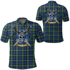 Clothing - Campbell Argyll Ancient Tartan Polo Shirt Celtic Scottish Warrior - Golf Shirt A7