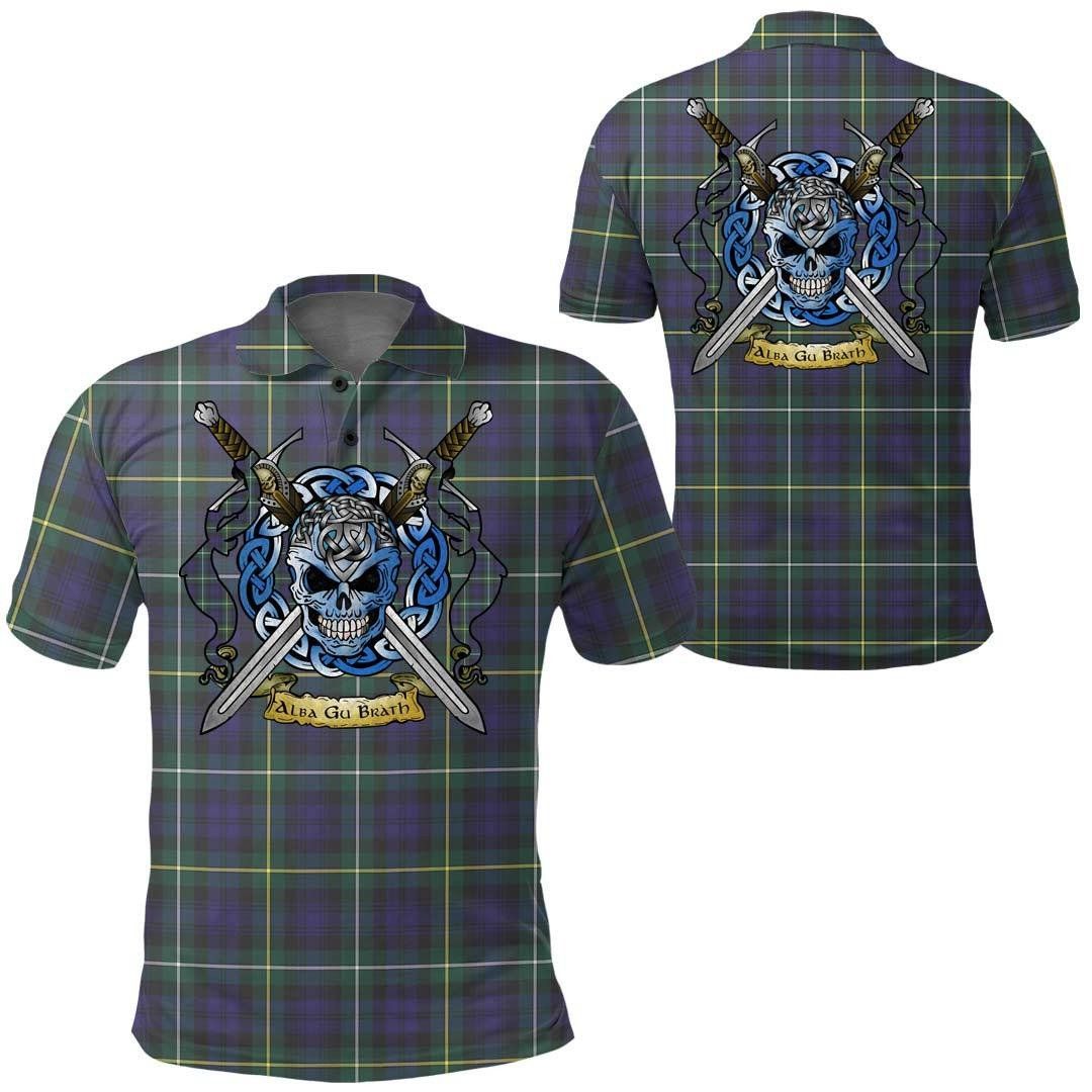 Clothing - Campbell Argyll Modern Tartan Polo Shirt Celtic Scottish Warrior - Golf Shirt A7 Clothing - Campbell Argyll Modern Tartan Polo Shirt Celtic Scottish Warrior - Golf Shirt A7