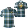 Clothing - Campbell Dress Clan Tartan Crest Polo Shirt A7