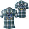 Clothing - Campbell Dress Tartan Polo Shirt Celtic Scottish Warrior - Golf Shirt A7