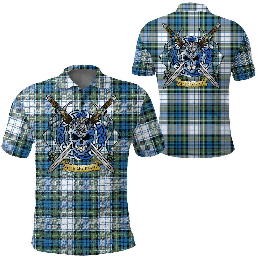 Clothing - Campbell Dress Tartan Polo Shirt Celtic Scottish Warrior - Golf Shirt A7 Clothing - Campbell Dress Tartan Polo Shirt Celtic Scottish Warrior - Golf Shirt A7