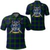 Clothing - Campbell Modern Tartan Polo Shirt Celtic Scottish Warrior - Golf Shirt A7