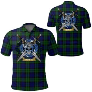 Clothing - Campbell Modern Tartan Polo Shirt Celtic Scottish Warrior - Golf Shirt A7