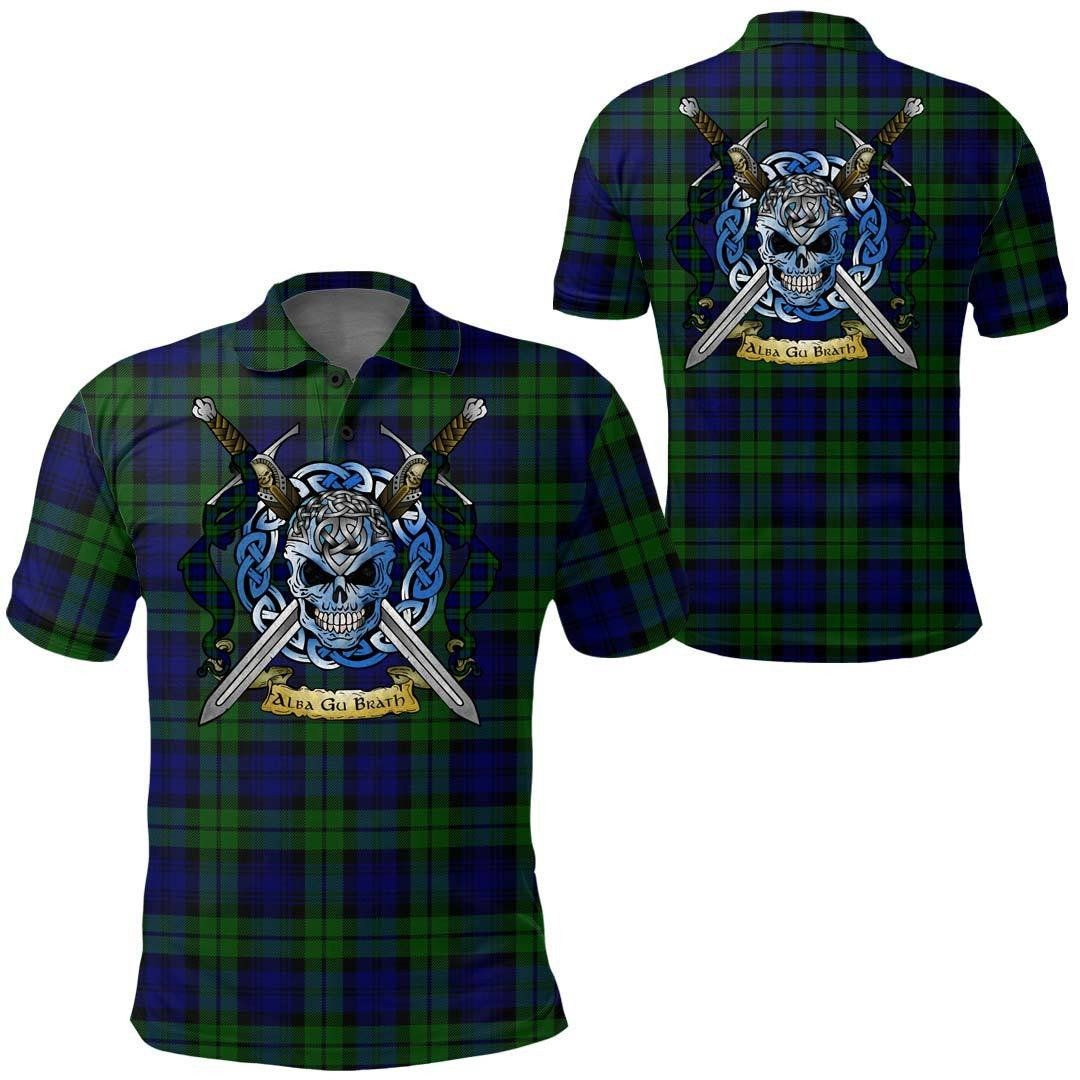 Clothing - Campbell Modern Tartan Polo Shirt Celtic Scottish Warrior - Golf Shirt A7 Clothing - Campbell Modern Tartan Polo Shirt Celtic Scottish Warrior - Golf Shirt A7