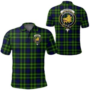 Clothing - Campbell Of Breadalbane Modern Clan Tartan Crest Polo Shirt A7