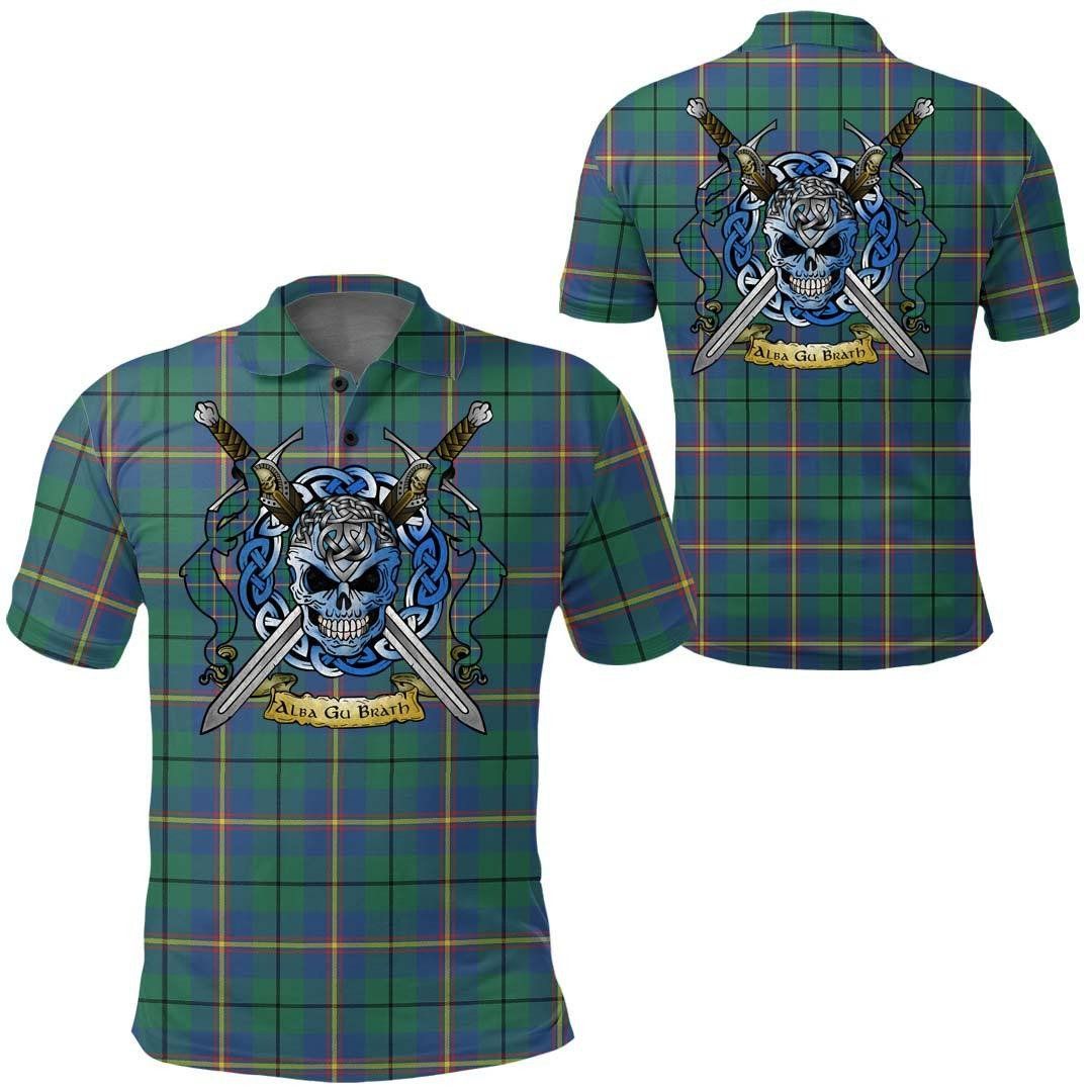 Clothing - Carmichael Ancient Tartan Polo Shirt Celtic Scottish Warrior - Golf Shirt A7 Clothing - Carmichael Ancient Tartan Polo Shirt Celtic Scottish Warrior - Golf Shirt A7