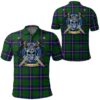 Clothing - Carmichael Modern Tartan Polo Shirt Celtic Scottish Warrior - Golf Shirt A7