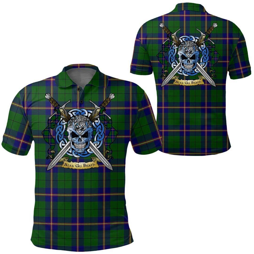 Clothing - Carmichael Modern Tartan Polo Shirt Celtic Scottish Warrior - Golf Shirt A7 Clothing - Carmichael Modern Tartan Polo Shirt Celtic Scottish Warrior - Golf Shirt A7