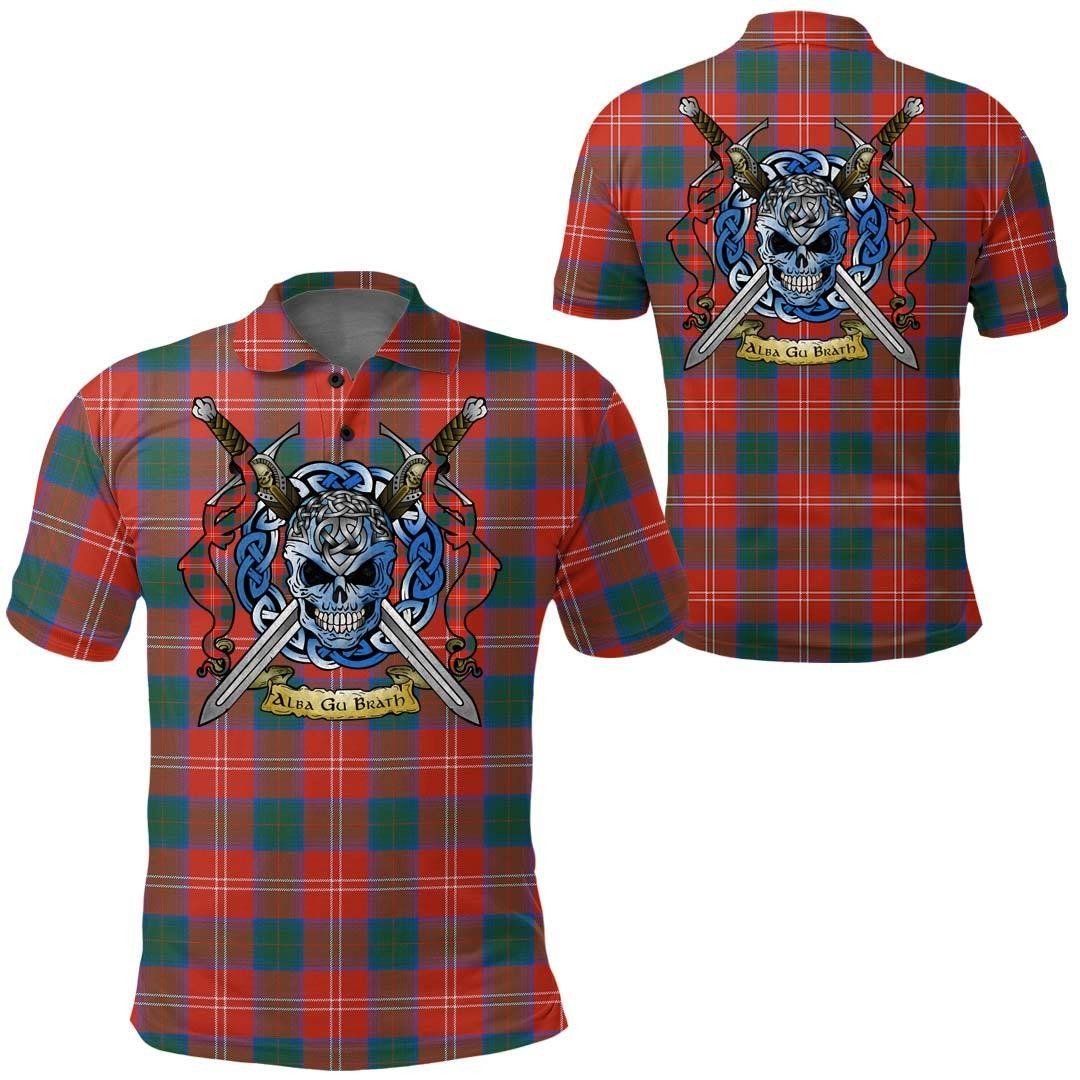 Clothing - Chisholm Ancient Tartan Polo Shirt Celtic Scottish Warrior - Golf Shirt A7 Clothing - Chisholm Ancient Tartan Polo Shirt Celtic Scottish Warrior - Golf Shirt A7