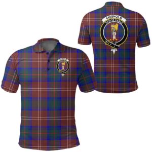 Clothing - Chisholm Hunting Modern Clan Tartan Crest Polo Shirt A7