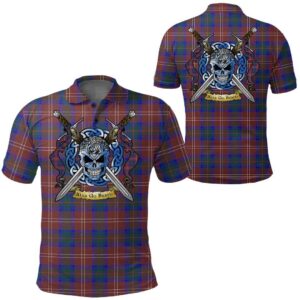 Clothing - Chisholm Hunting Modern Tartan Polo Shirt Celtic Scottish Warrior - Golf Shirt A7