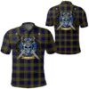 Clothing - Clelland Modern Tartan Polo Shirt Celtic Scottish Warrior - Golf Shirt A7