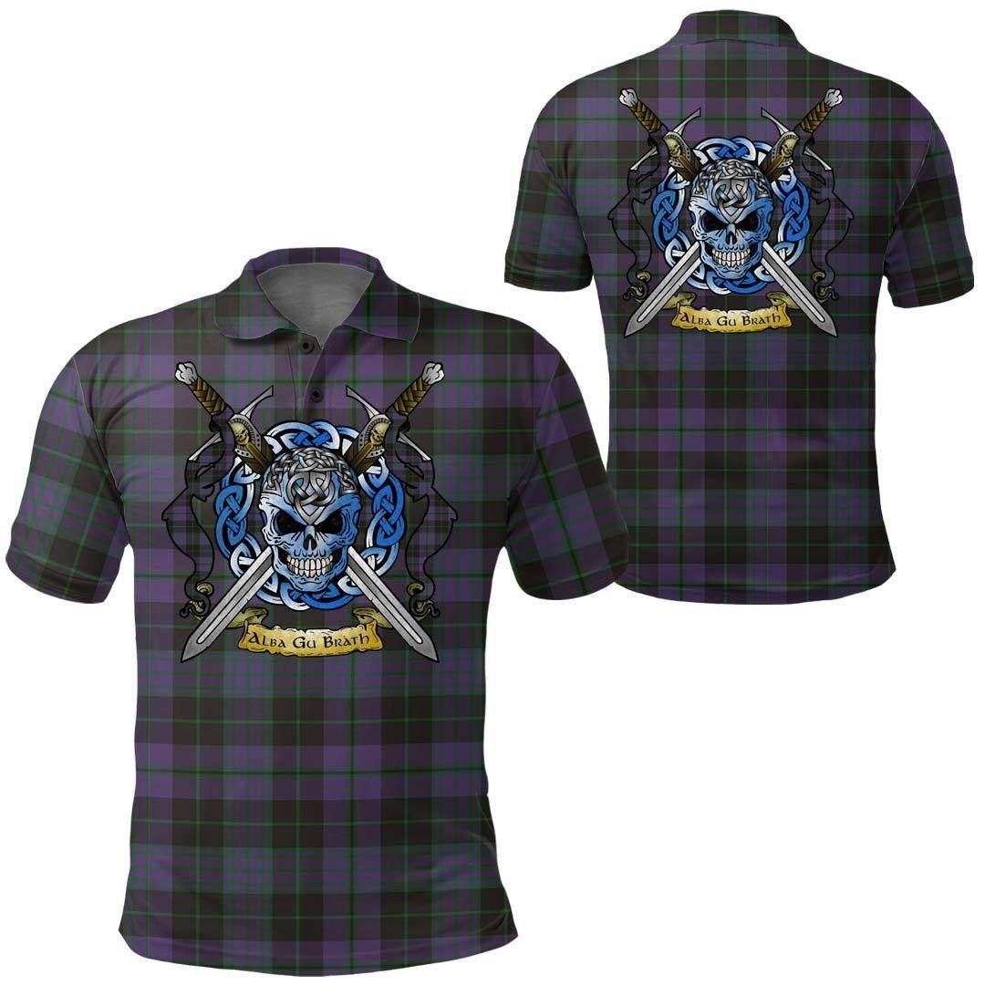 Clothing - Clergy Green Tartan Polo Shirt Celtic Scottish Warrior - Golf Shirt A7 Clothing - Clergy Green Tartan Polo Shirt Celtic Scottish Warrior - Golf Shirt A7