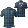 Clothing - Cockburn Modern Clan Tartan Crest Polo Shirt A7