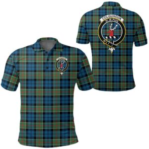 Clothing - Colquhoun Ancient Clan Tartan Crest Polo Shirt A7