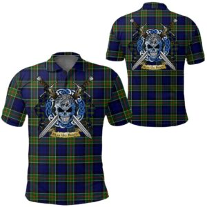 Clothing - Colquhoun Modern Tartan Polo Shirt Celtic Scottish Warrior - Golf Shirt A7