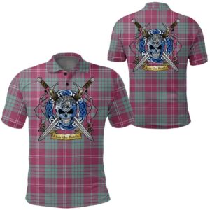 Clothing - Crawford Ancient Tartan Polo Shirt Celtic Scottish Warrior - Golf Shirt A7