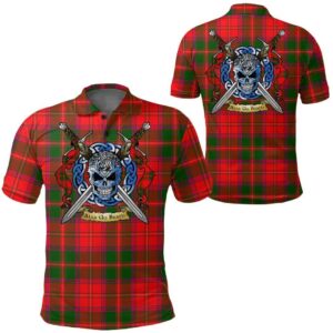 Clothing - Crief District Tartan Polo Shirt Celtic Scottish Warrior - Golf Shirt A7