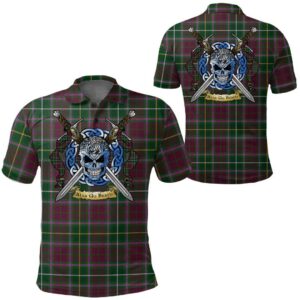 Clothing - Crosbie Tartan Polo Shirt Celtic Scottish Warrior - Golf Shirt A7