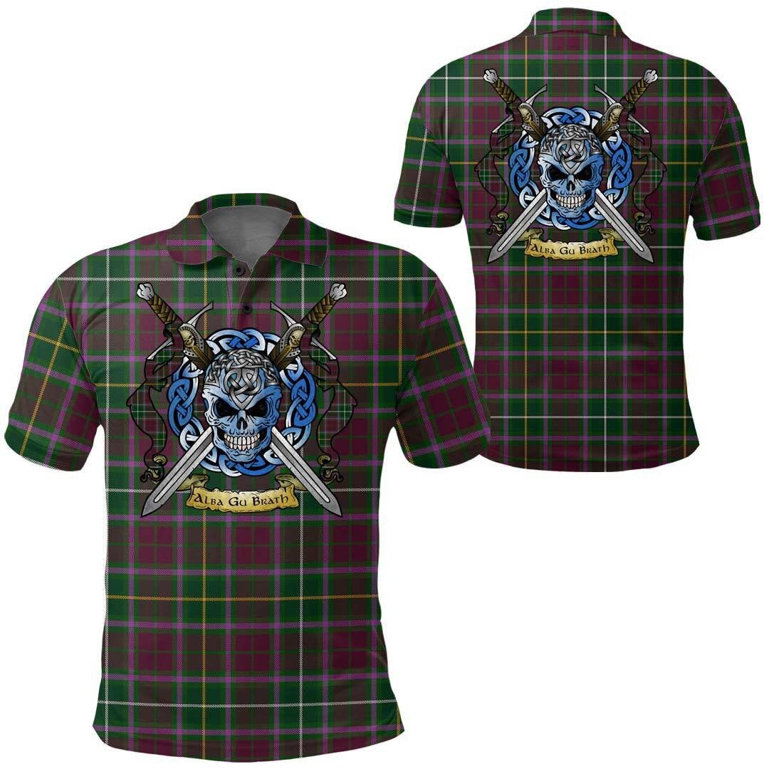 Clothing - Crosbie Tartan Polo Shirt Celtic Scottish Warrior - Golf Shirt A7 Clothing - Crosbie Tartan Polo Shirt Celtic Scottish Warrior - Golf Shirt A7