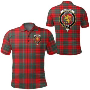 Clothing - Cumming Modern Clan Tartan Crest Polo Shirt A7