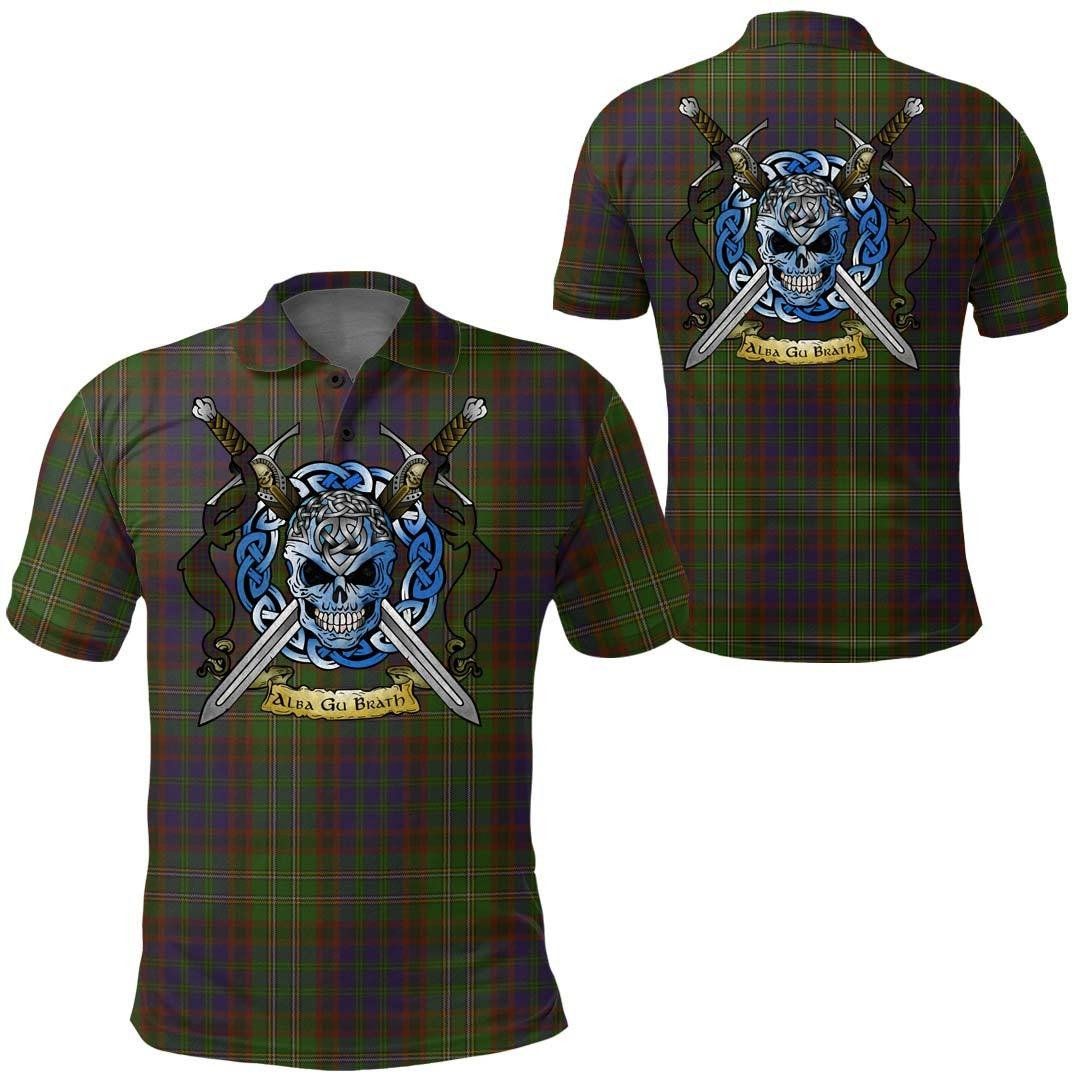 Clothing - Cunningham Hunting Modern Tartan Polo Shirt Celtic Scottish Warrior - Golf Shirt A7 Clothing - Cunningham Hunting Modern Tartan Polo Shirt Celtic Scottish Warrior - Golf Shirt A7