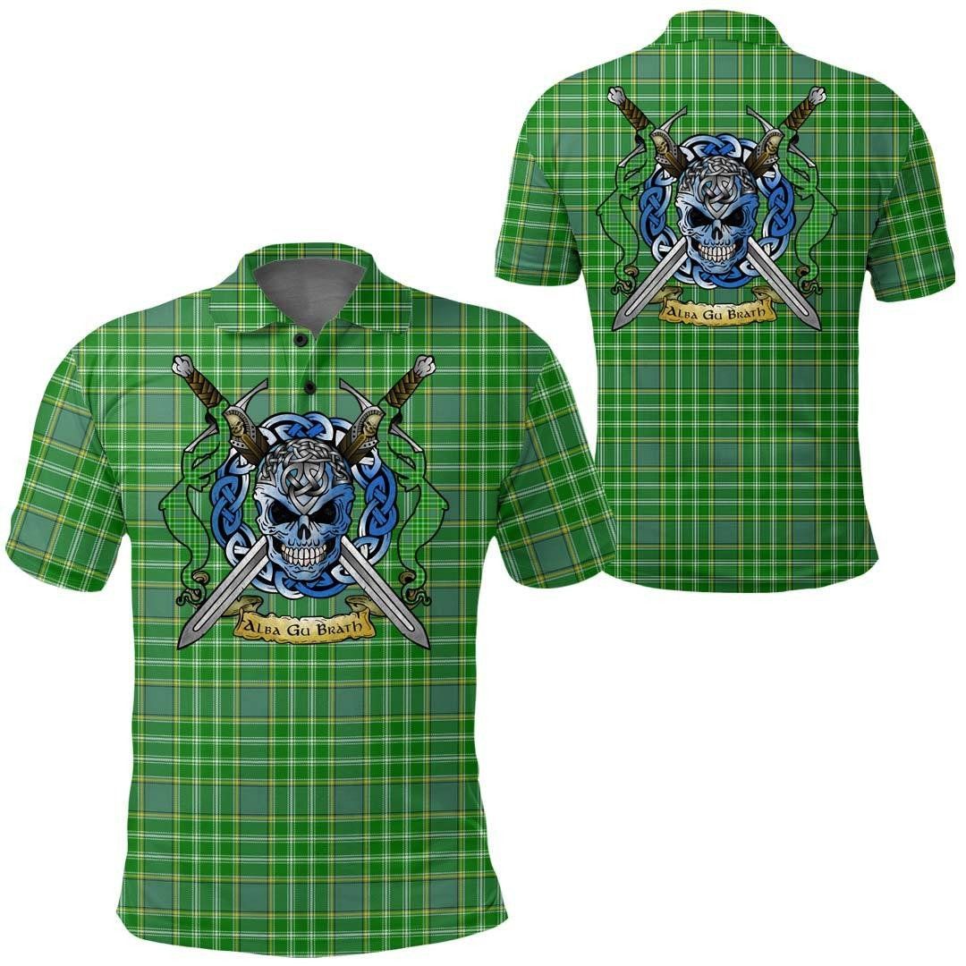 Clothing - Currie Tartan Polo Shirt Celtic Scottish Warrior - Golf Shirt A7 Clothing - Currie Tartan Polo Shirt Celtic Scottish Warrior - Golf Shirt A7