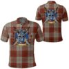 Clothing - Davidson Dress Dancers Tartan Polo Shirt Celtic Scottish Warrior - Golf Shirt A7