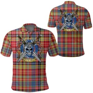 Clothing - Drummond of Strathallan Tartan Polo Shirt Celtic Scottish Warrior - Golf Shirt A7