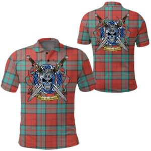 Clothing - Dunbar Ancient Tartan Polo Shirt Celtic Scottish Warrior - Golf Shirt A7
