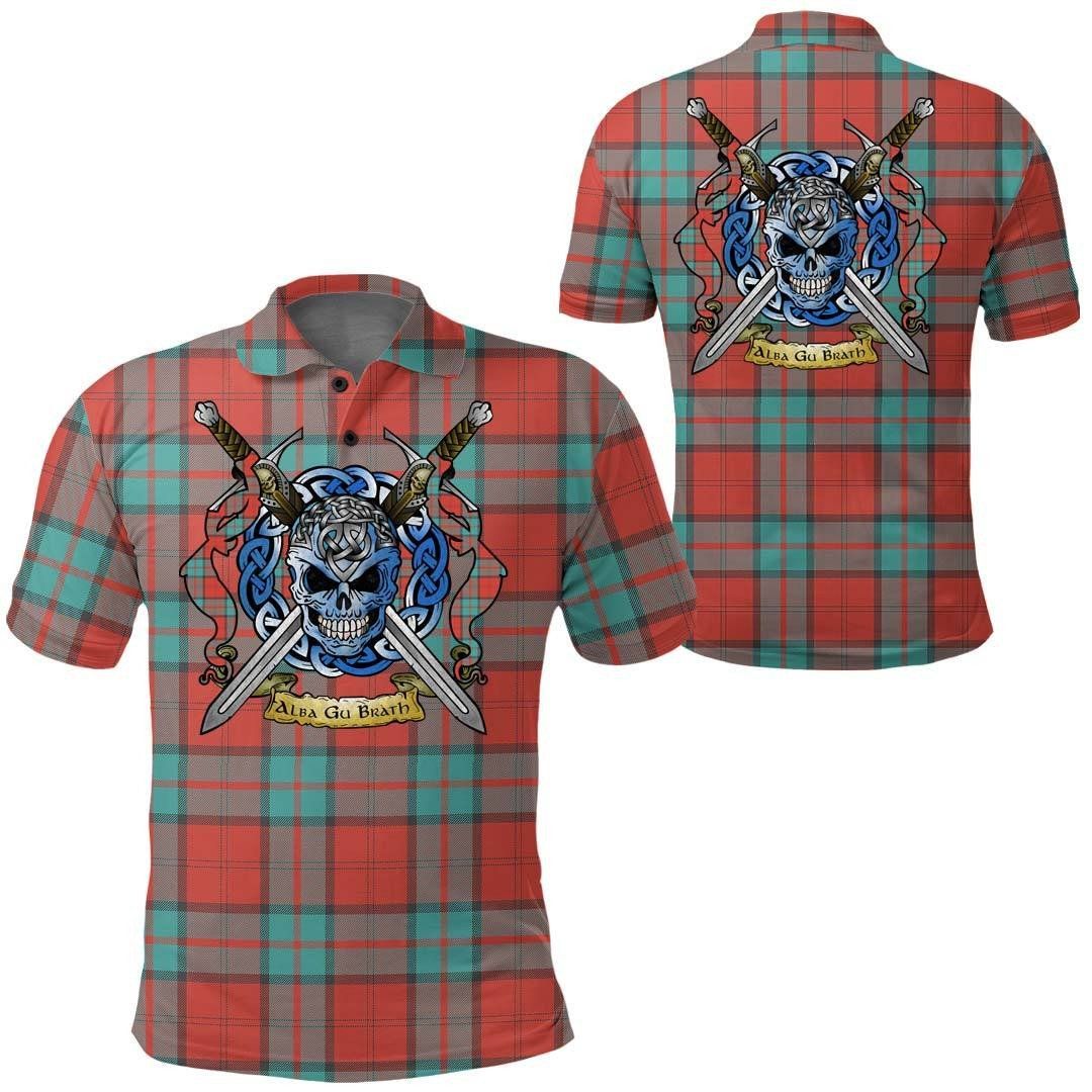 Clothing - Dunbar Ancient Tartan Polo Shirt Celtic Scottish Warrior - Golf Shirt A7 Clothing - Dunbar Ancient Tartan Polo Shirt Celtic Scottish Warrior - Golf Shirt A7