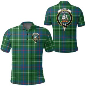 Clothing - Duncan Ancient Clan Tartan Crest Polo Shirt A7