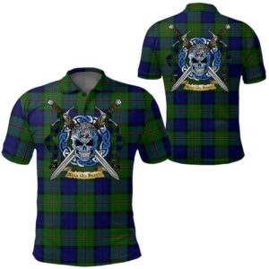 Clothing - Dundas Modern 02 Tartan Polo Shirt Celtic Scottish Warrior - Golf Shirt A7