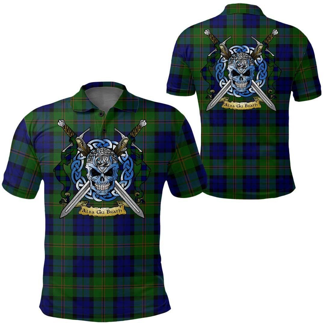 Clothing - Dundas Modern 02 Tartan Polo Shirt Celtic Scottish Warrior - Golf Shirt A7 Clothing - Dundas Modern 02 Tartan Polo Shirt Celtic Scottish Warrior - Golf Shirt A7