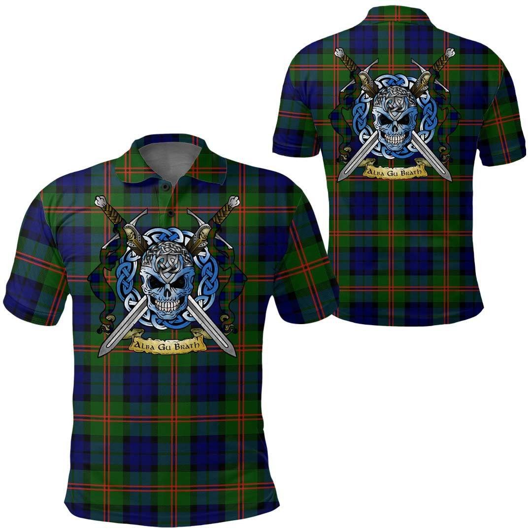 Clothing - Dundas Modern Tartan Polo Shirt Celtic Scottish Warrior - Golf Shirt A7 Clothing - Dundas Modern Tartan Polo Shirt Celtic Scottish Warrior - Golf Shirt A7