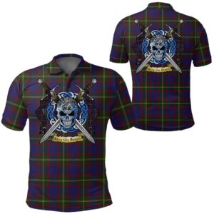 Clothing - Durie Tartan Polo Shirt Celtic Scottish Warrior - Golf Shirt A7
