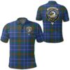 Clothing - Edmonstone Clan Tartan Crest Polo Shirt A7