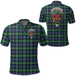 Clothing - Farquharson Ancient Clan Tartan Crest Polo Shirt A7