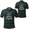 Clothing - Farquharson Modern Tartan Polo Shirt Celtic Scottish Warrior - Golf Shirt A7