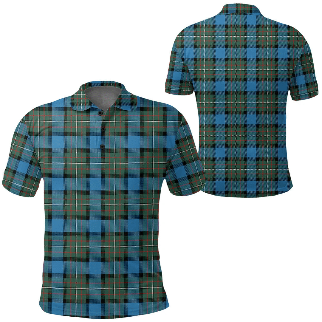 Clothing - Fergusson Ancient Tartan Polo Shirt A7 Clothing - Fergusson Ancient Tartan Polo Shirt A7