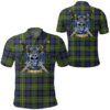Clothing - Fergusson Modern Tartan Polo Shirt Celtic Scottish Warrior - Golf Shirt A7