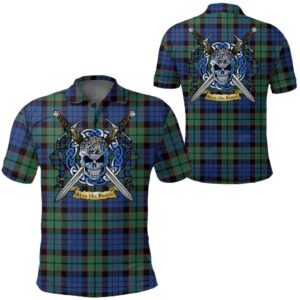 Clothing - Fletcher Ancient Tartan Polo Shirt Celtic Scottish Warrior - Golf Shirt A7